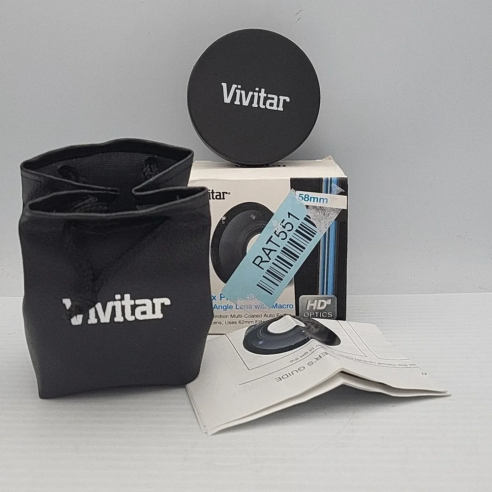 Vivitar 0.43X Professional Wide Angle Lens w/ Macro 58mm HD4 Optics ✅ Open Box